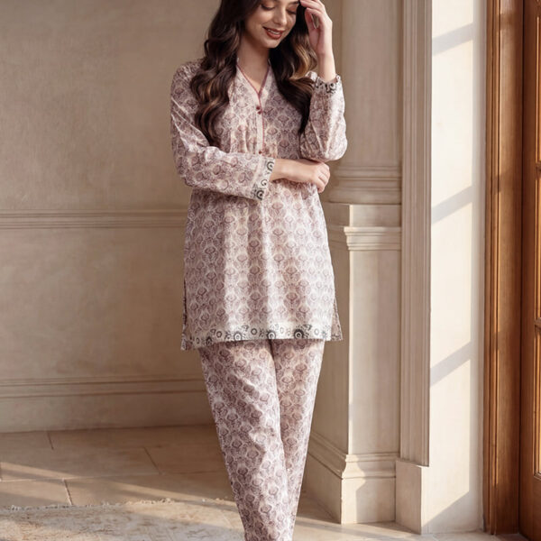 AJPB-208 Printed Lawn Stitched 2 pcs