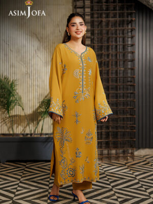 AJPB-314 Embroidered Raw Silk Stitched 2pcs