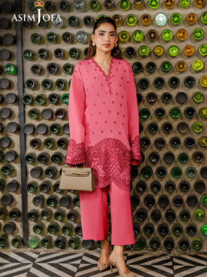 AJPB-316 Embroidered Raw Silk Stitched 2pcs